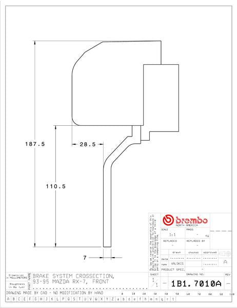 brembo GT-KIT マツダ RX-7 1993〜1995 1B1.7010A/1B2.7010A