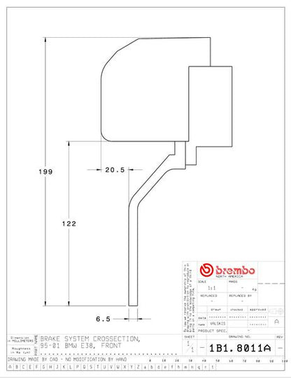 brembo GT-KIT BMW 7シリーズ E38 1995〜2001 1B1.8011A/1B2.8011A