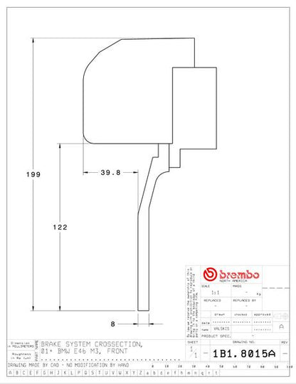 brembo GT-KIT BMW M3 E46 2001〜2006 1B1.8015A/1B2.8015A