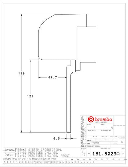 brembo GT-KIT MERCEDES BENZ Eクラス W210 1996〜2002 1B1.8029A/1B2.8029A