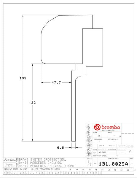 brembo GT-KIT MERCEDES BENZ CLKクラス W208 1998〜2002 1B1.8029A/1B2.8029A