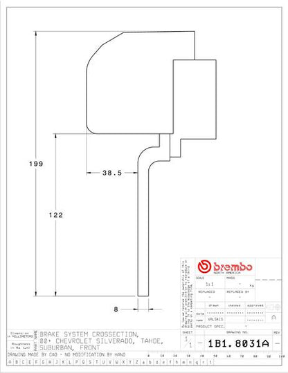 brembo GT-KIT GMC 1500 シエラ/サバーバン/ユーコン/デナリ 2000〜2006 1B1.8031A/1B2.8031A