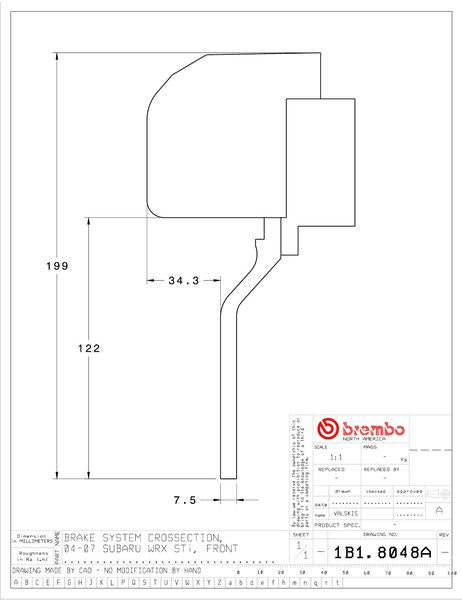 brembo GT-KIT スバル レガシィ 2010〜2014 1B1.8048A/1B2.8048A