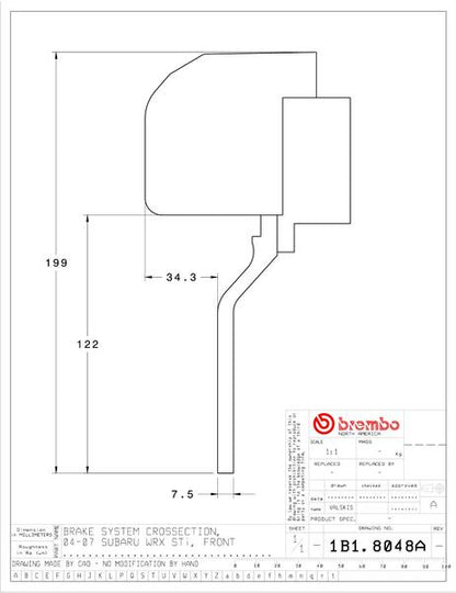 brembo GT-KIT スバル WRX STi 2004〜2007 1B1.8048A/1B2.8048A