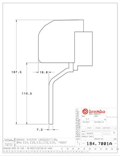 brembo GT-KIT BMW 5シリーズ E28/E34/E34 1982〜1995 1B4.7001A