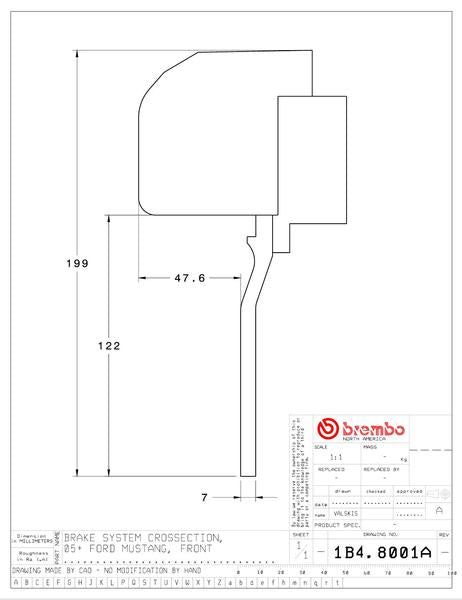 brembo GT-KIT FORD マスタング 2005〜2014 1B4.8001A