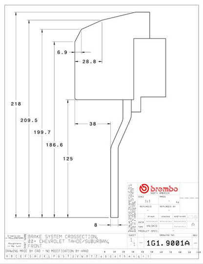 brembo GT-KIT CADILLAC エスカレード 2002〜2006 1G1.9001A/1G2.9001A
