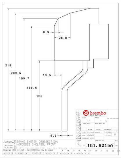 brembo GT-KIT MERCEDES BENZ G55 AMG 2003〜2004 1G1.9015A/1G2.9015A