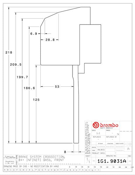 brembo GT-KIT ニッサン アルマダ 2004〜2007 1G1.9031A/1G2.9031A