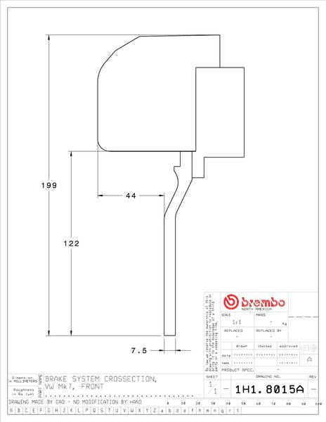brembo GT-KIT VOLKSWAGEN ゴルフVII 2013〜2021 1H1.8015A/1H2.8015A