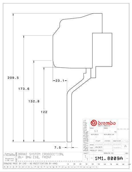 brembo GT-KIT BMW E90 2006〜2006 1M1.8009A/1M2.8009A