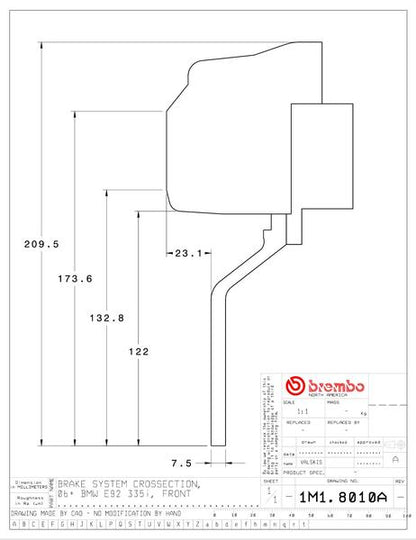 brembo GT-KIT BMW E90/E92/E93 2006〜2011 1M1.8010A/1M2.8010A