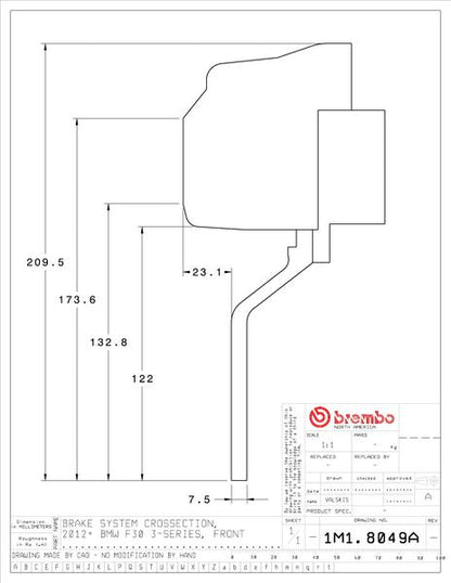 brembo GT-KIT BMW F31/F34 2014〜2016 1M1.8049A/1M2.8049A