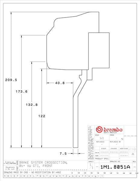 brembo GT-KIT AUDI Q3 8U 2015〜 1M1.8051A/1M2.8051A