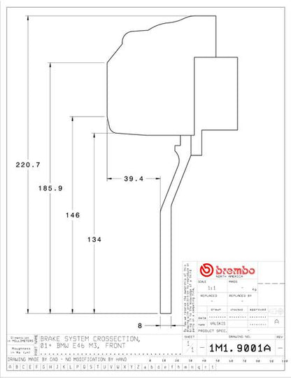 brembo GT-KIT BMW M3 E46 2001〜2006 1M1.9001A/1M2.9001A