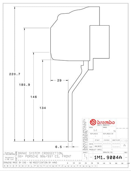 brembo GT-KIT PORSCHE 987ケイマンR 2012〜2012 1M1.9004A/1M2.9004A