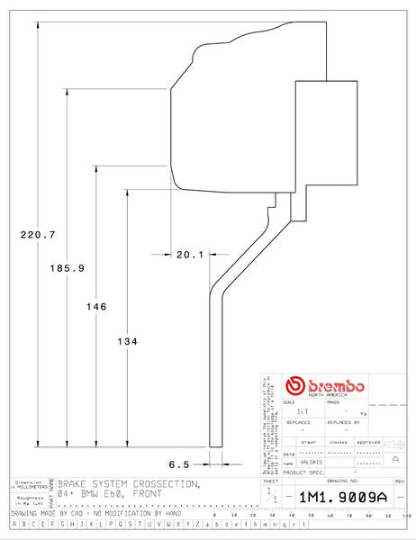5シリーズ E60 E61 ブレーキキャリパー ブレンボ GTキット 1M1.9009A