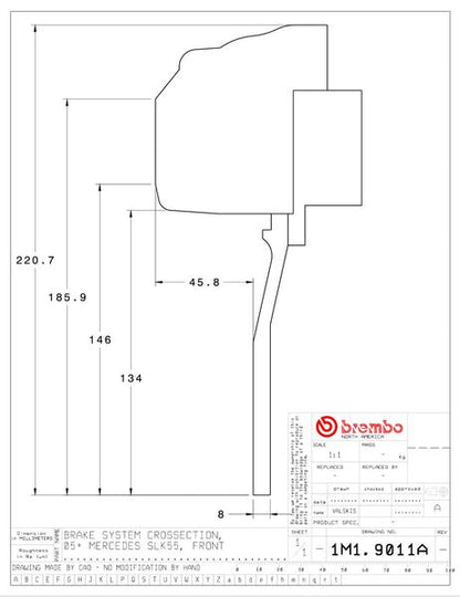 brembo GT-KIT MERCEDES BENZ SLK55 R171 2005〜2011 1M1.9011A/1M2.9011A