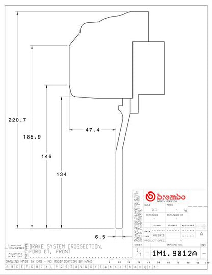 brembo GT-KIT FORD GT 2004〜2006 1M1.9012A/1M2.9012A