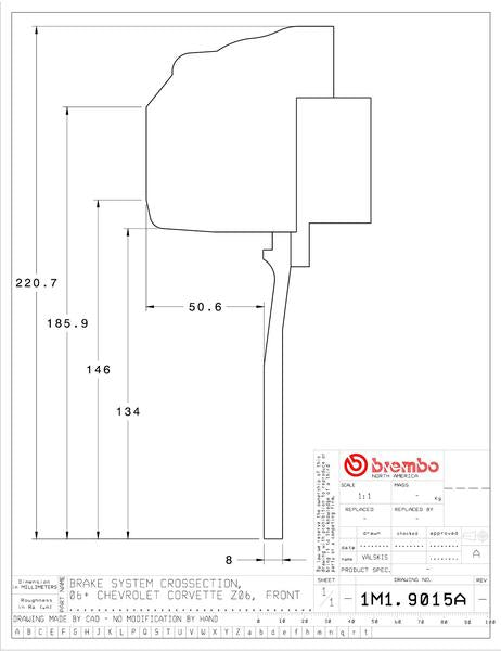 brembo GT-KIT CHEVROLET コルベット 2006〜2013 1M1.9015A/1M2.9015A