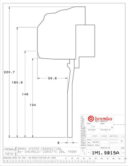 brembo GT-KIT CHEVROLET コルベット 2006〜2013 1M1.9015A/1M2.9015A