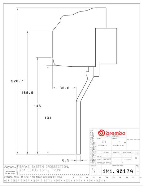 brembo GT-KIT レクサス IS F 2008〜2013 1M1.9017A/1M2.9017A