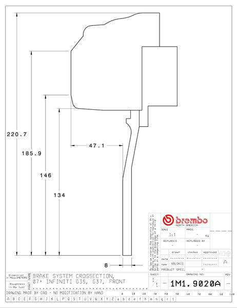 brembo GT-KIT ニッサン 370Z/370Z スポーツ 2009〜 1M1.9020A/1M2.9020A