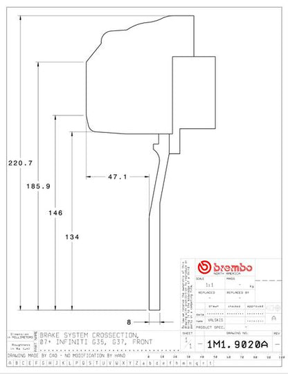 brembo GT-KIT INFINITI G35/G35S 2007〜2008 1M1.9020A/1M2.9020A