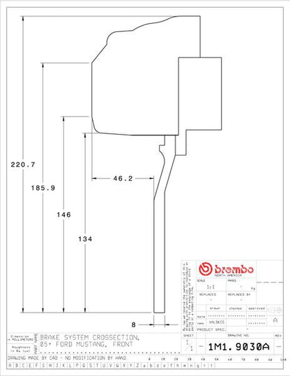 brembo GT-KIT FORD マスタング 2005〜2014 1M1.9030A/1M2.9030A
