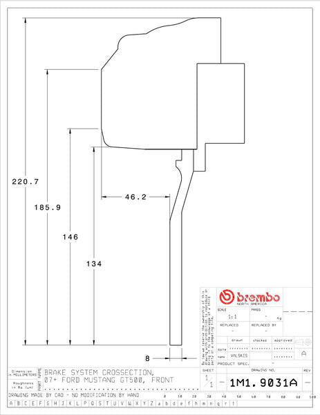 brembo GT-KIT FORD マスタング 2011〜2014 1M1.9031A/1M2.9031A