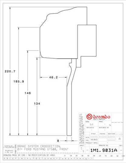 brembo GT-KIT FORD マスタング 2012〜2013 1M1.9031A/1M2.9031A