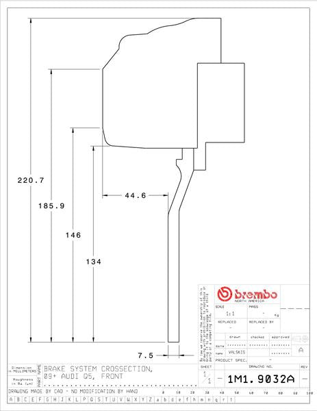 brembo GT-KIT AUDI Q5 8R 2009〜2017 1M1.9032A/1M2.9032A