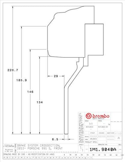 brembo GT-KIT PORSCHE 981ボクスター 2012〜2016 1M1.9040A/1M2.9040A