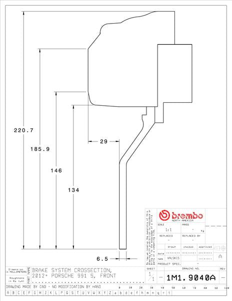 brembo GT-KIT PORSCHE 981ケイマンS 2016〜2016 1M1.9040A/1M2.9040A