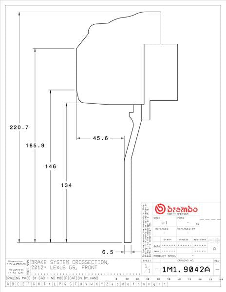brembo GT-KIT レクサス IS350 2014〜2017 1M1.9042A/1M2.9042A