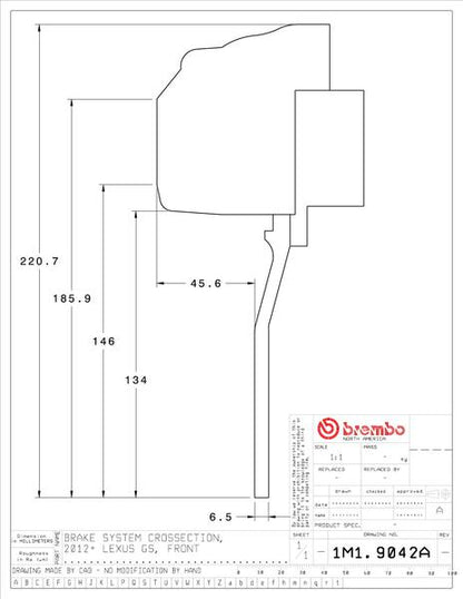 brembo GT-KIT レクサス IS350 2014〜2017 1M1.9042A/1M2.9042A