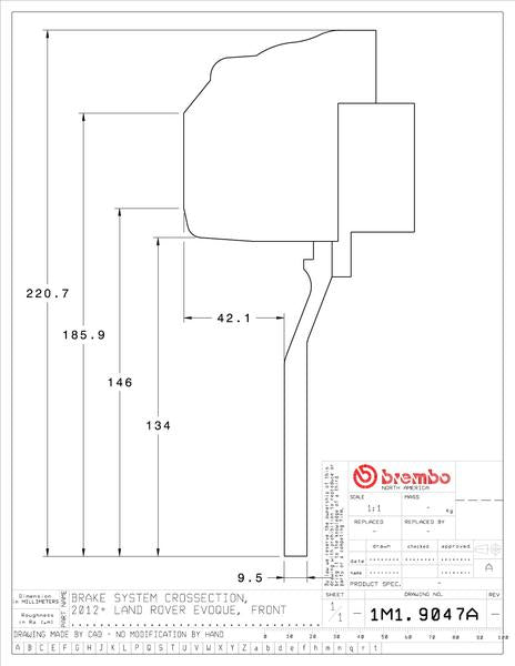 brembo GT-KIT LAND ROVER レンジローバー イヴォーク 2012〜 1M1.9047A/1M2.9047A