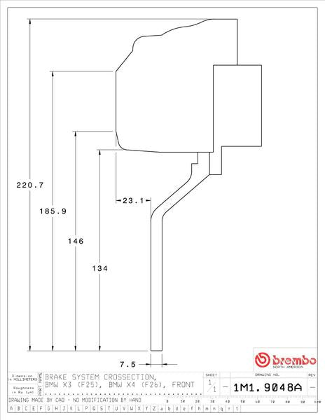 brembo GT-KIT BMW X3 F25 2011〜2018 1M1.9048A/1M2.9048A