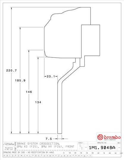 brembo GT-KIT BMW X3 F25 2011〜2018 1M1.9048A/1M2.9048A