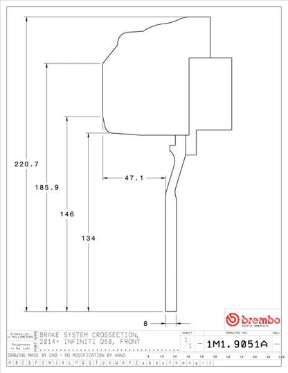brembo GT-KIT INFINITI Q50/Q50S 2014〜 1M1.9051A/1M2.9051A