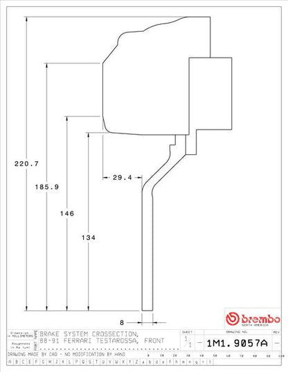 brembo GT-KIT FERRARI テスタロッサ 1988〜1991 1M1.9057A/1M2.9057A