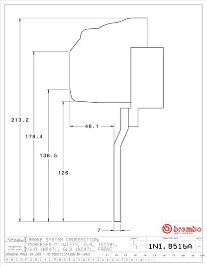 brembo GT-KIT MERCEDES BENZ GLAクラス H247 2020〜 1N1.8516A/1N2.8516A