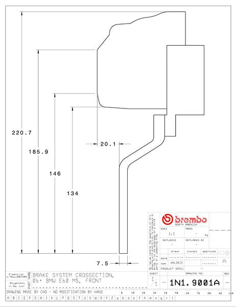 brembo GT-KIT BMW M5 E60 2006〜2010 1N1.9001A/1N2.9001A
