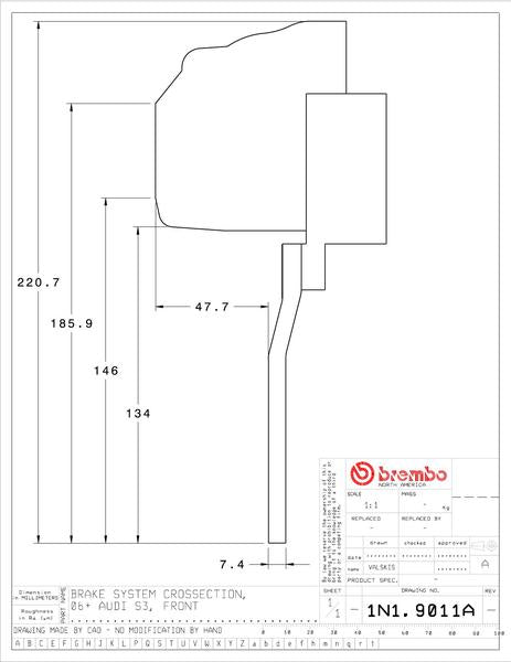 brembo GT-KIT VOLKSWAGEN ゴルフVI 2012〜2013 1N1.9011A/1N2.9011A
