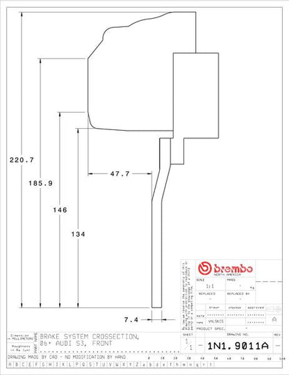 brembo GT-KIT VOLKSWAGEN ゴルフVI 2012〜2013 1N1.9011A/1N2.9011A