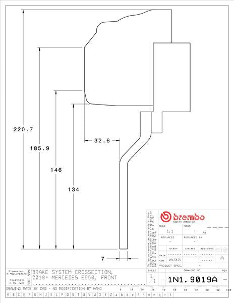 brembo GT-KIT MERCEDES BENZ E400 セダン W212 2015〜2016 1N1.9019A/1N2.9019A