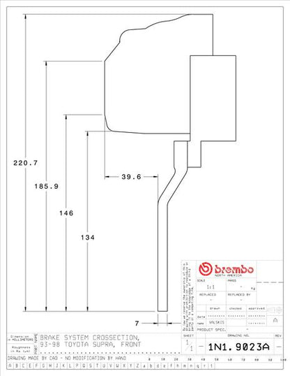 brembo GT-KIT トヨタ スープラ 1993〜1998 1N1.9023A/1N2.9023A