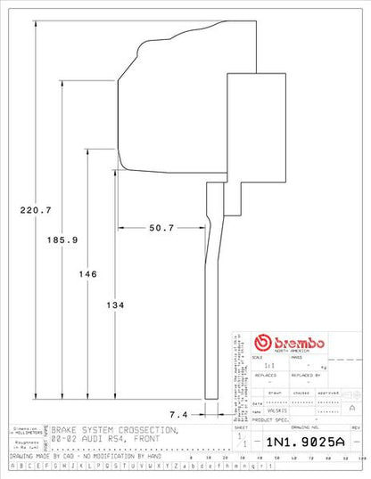 brembo GT-KIT AUDI RS4(B5) 2000〜2002 1N1.9025A/1N2.9025A