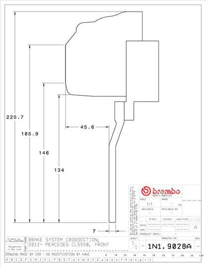 brembo GT-KIT MERCEDES BENZ CLS400 C218 2015〜2018 1N1.9028A/1N2.9028A