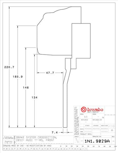 brembo GT-KIT AUDI TT RS 8J 2009〜2015 1N1.9029A/1N2.9029A
